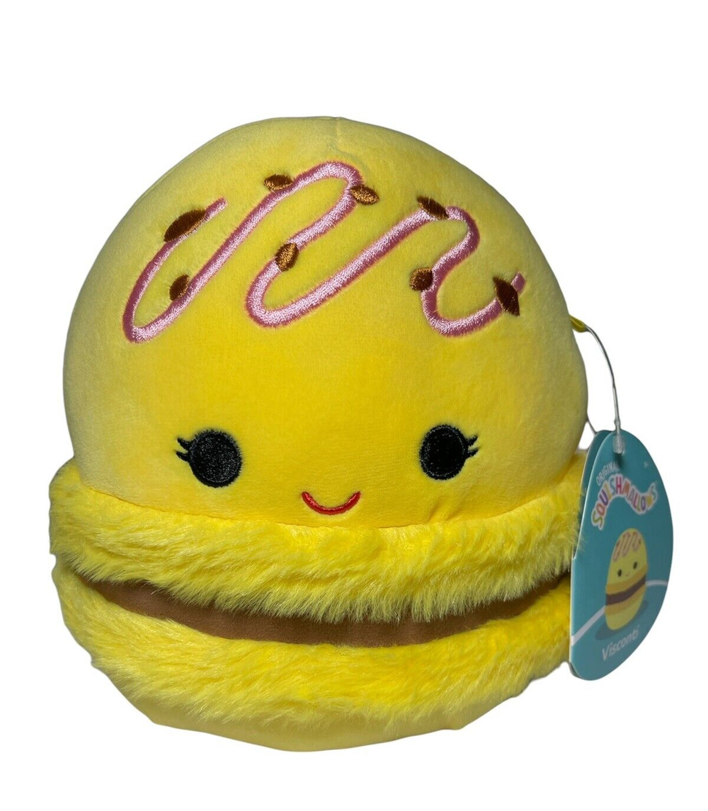 Original Squishmallows Visconti The Yellow Macaron Kellytoy 2023 Plush 8" NEW